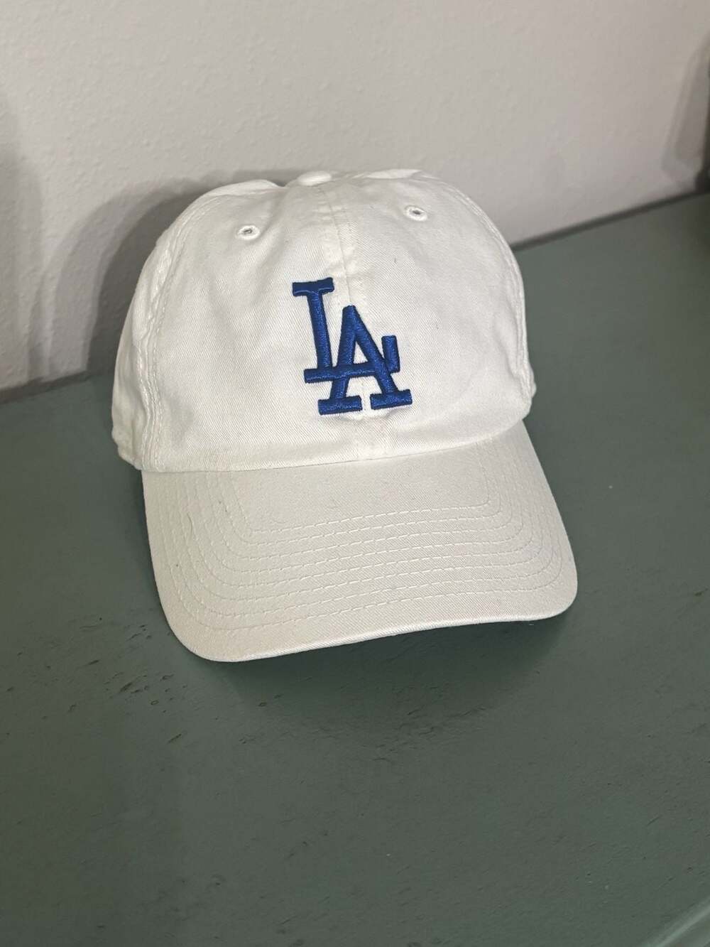 47 Brand Los Angeles Dodgers Clean Up Adjustable Hat White